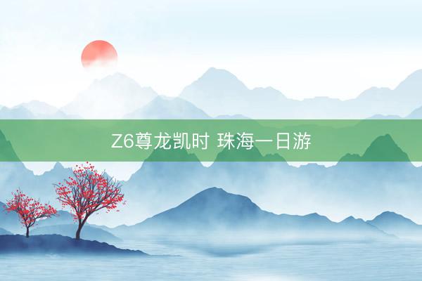 Z6尊龙凯时 珠海一日游