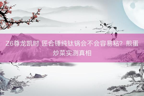 Z6尊龙凯时 匠合锤纯钛锅会不会容易粘？煎蛋炒菜实测真相
