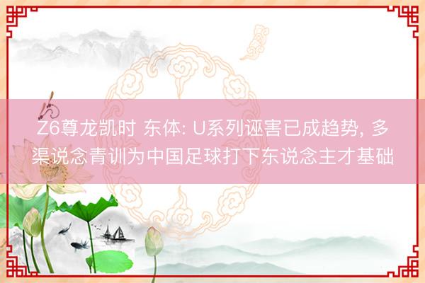 Z6尊龙凯时 东体: U系列诬害已成趋势， 多渠说念青训为中国足球打下东说念主才基础