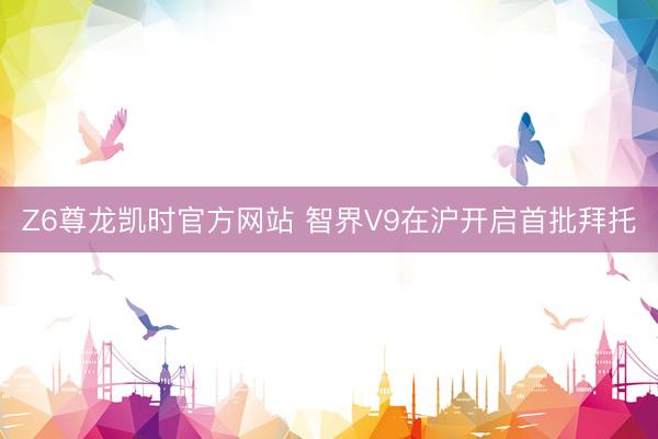 Z6尊龙凯时官方网站 智界V9在沪开启首批拜托